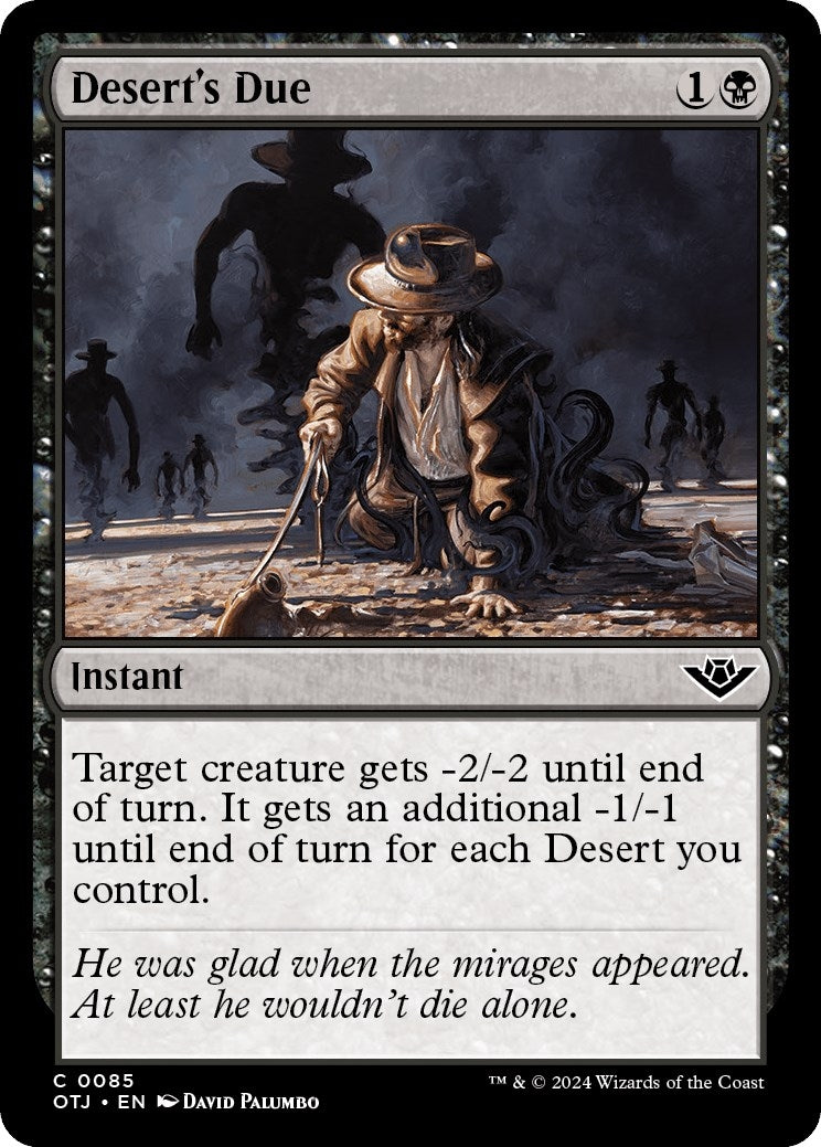 Image for Desert's Due (85) (OTJ) - Magic: The Gathering