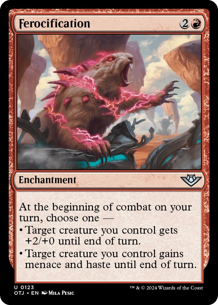 Image for Ferocification (123) (OTJ) - Magic: The Gathering