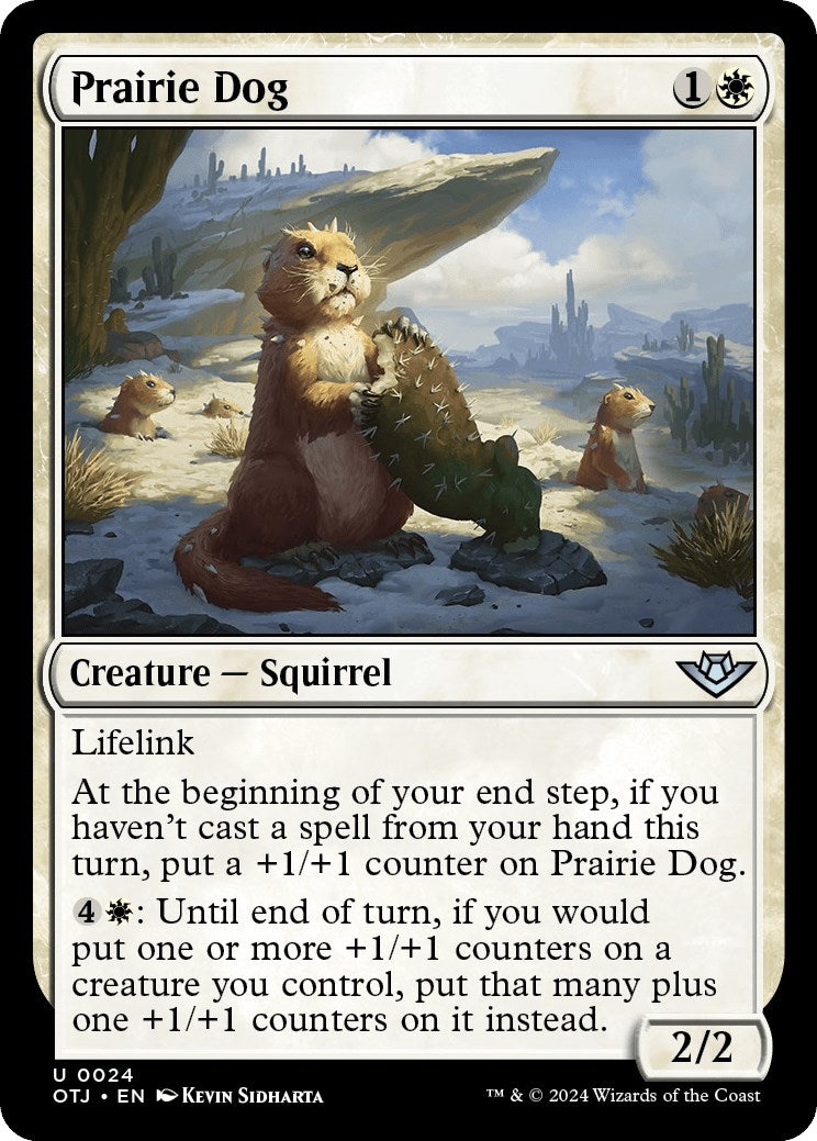 Image for Prairie Dog (24) (OTJ) - Magic: The Gathering