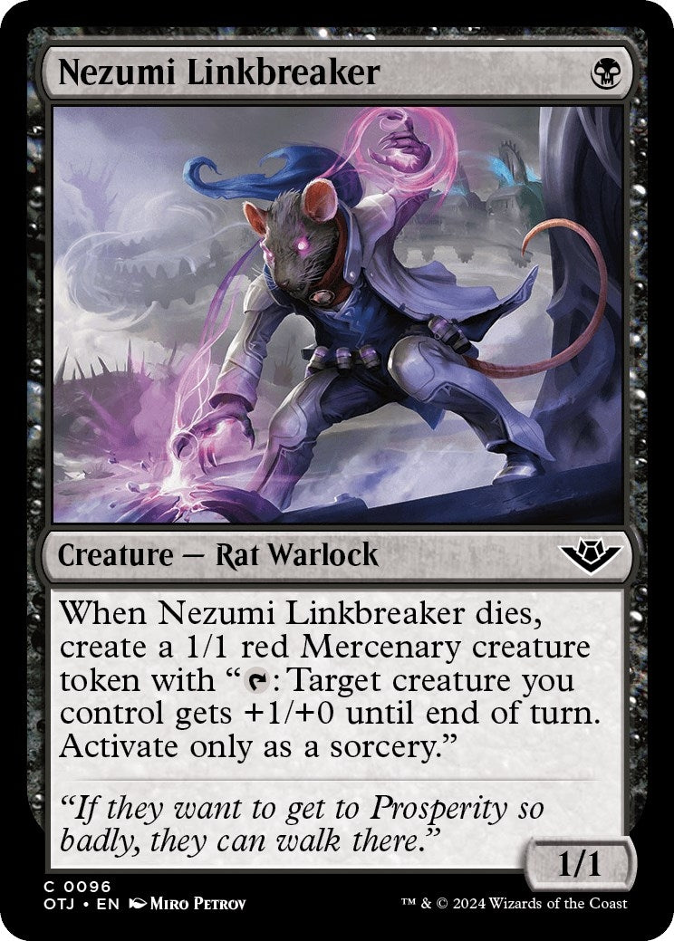 Image for Nezumi Linkbreaker (96) (OTJ) - Magic: The Gathering