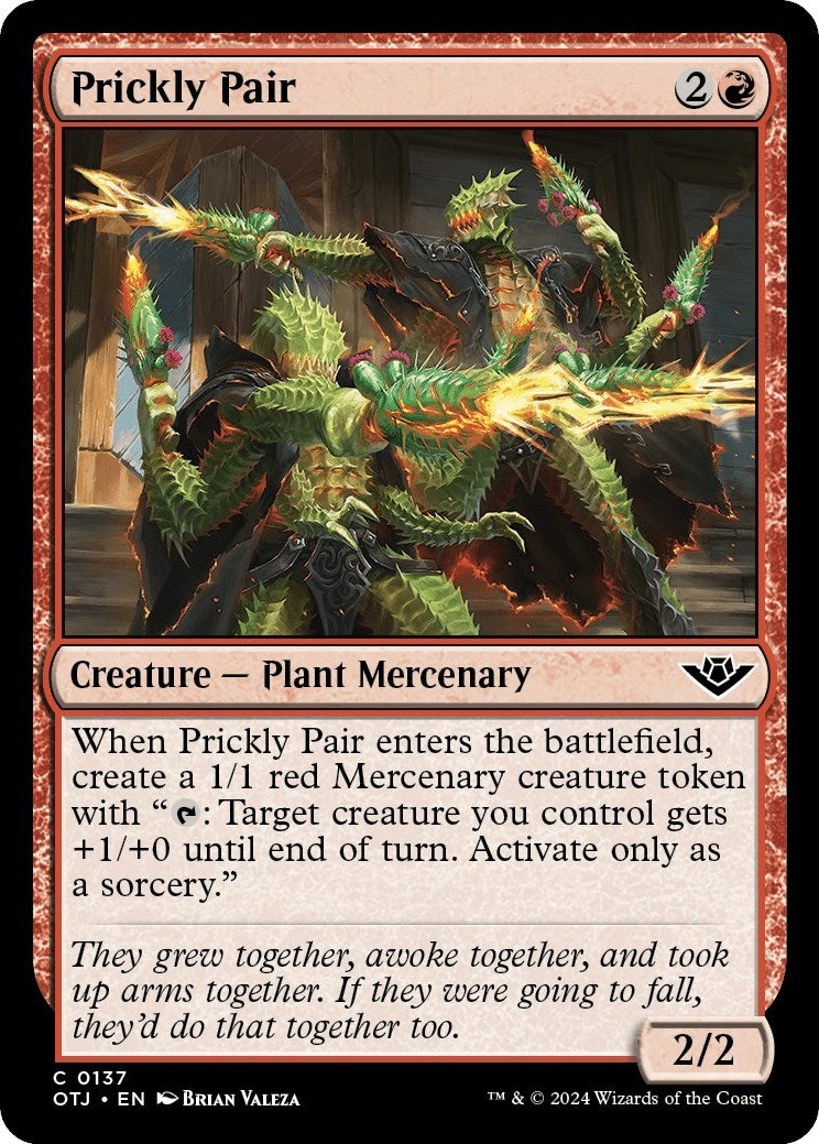Image for Prickly Pair (137) (OTJ) - Magic: The Gathering