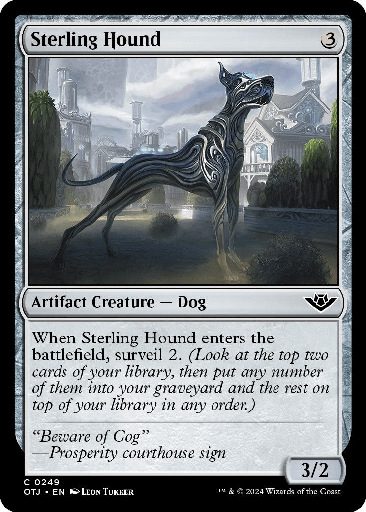 Image for Sterling Hound (249) (OTJ) - Magic: The Gathering