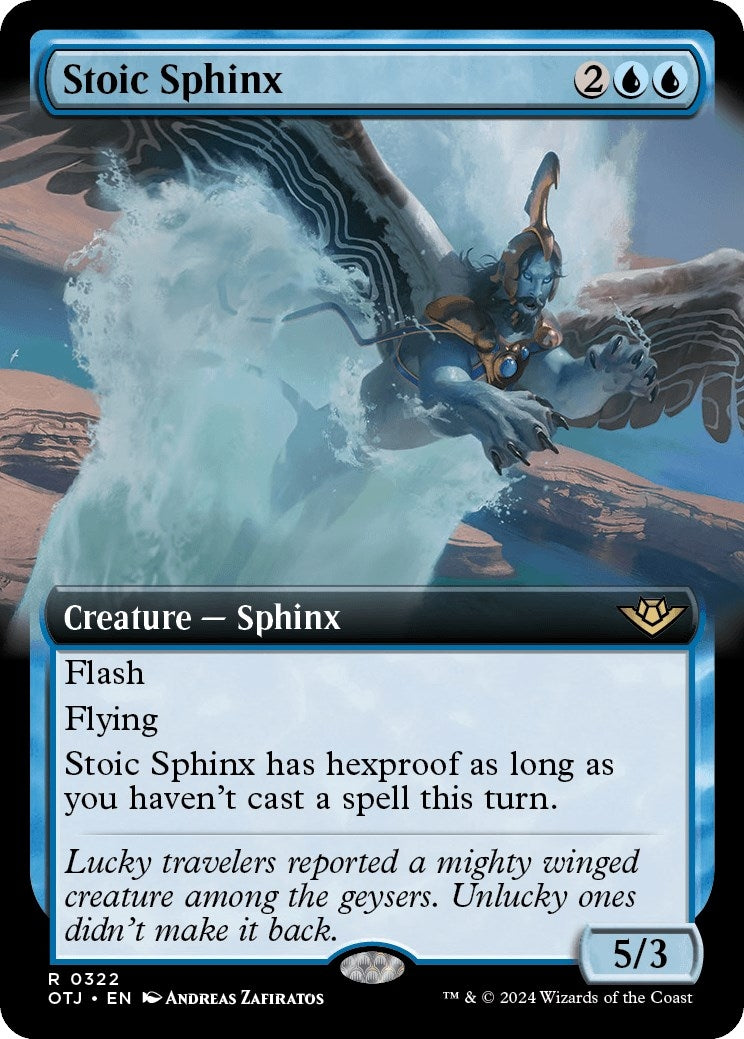 Image for Stoic Sphinx (Extended Art) (322) (OTJ) - Magic: The Gathering