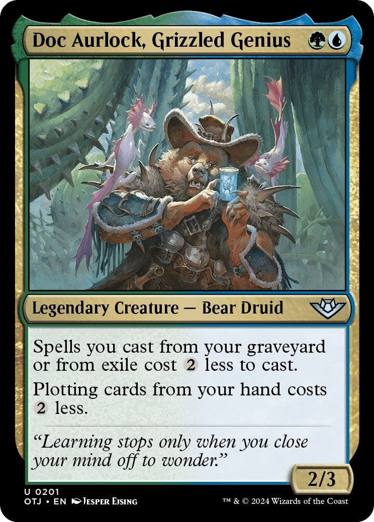 Image for Doc Aurlock, Grizzled Genius (201) (OTJ) - Magic: The Gathering
