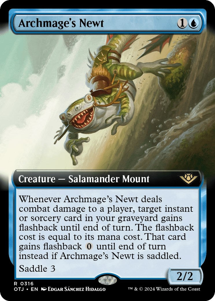 Image for Archmage's Newt (Extended Art) (316) (OTJ) - Magic: The Gathering