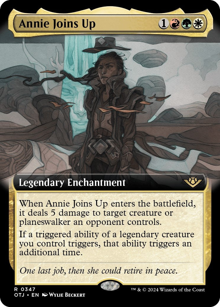 Image for Annie Joins Up (Extended Art) (347) (OTJ) - Magic: The Gathering
