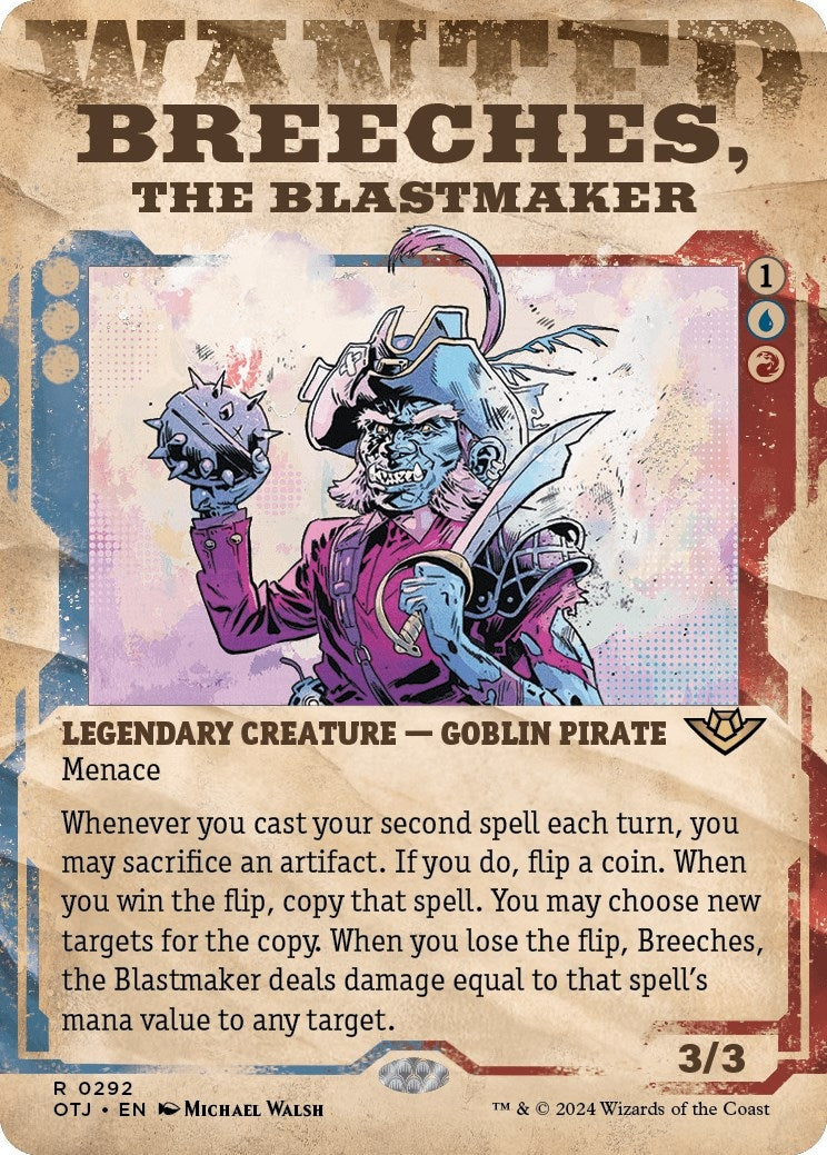 Image for Breeches, the Blastmaker (Showcase) (292) (OTJ) - Magic: The Gathering
