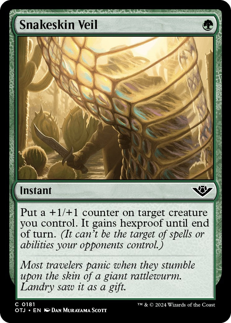 Image for Snakeskin Veil (181) (OTJ) - Magic: The Gathering