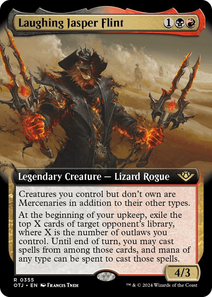 Image for Laughing Jasper Flint (Extended Art) (355) (OTJ) - Magic: The Gathering