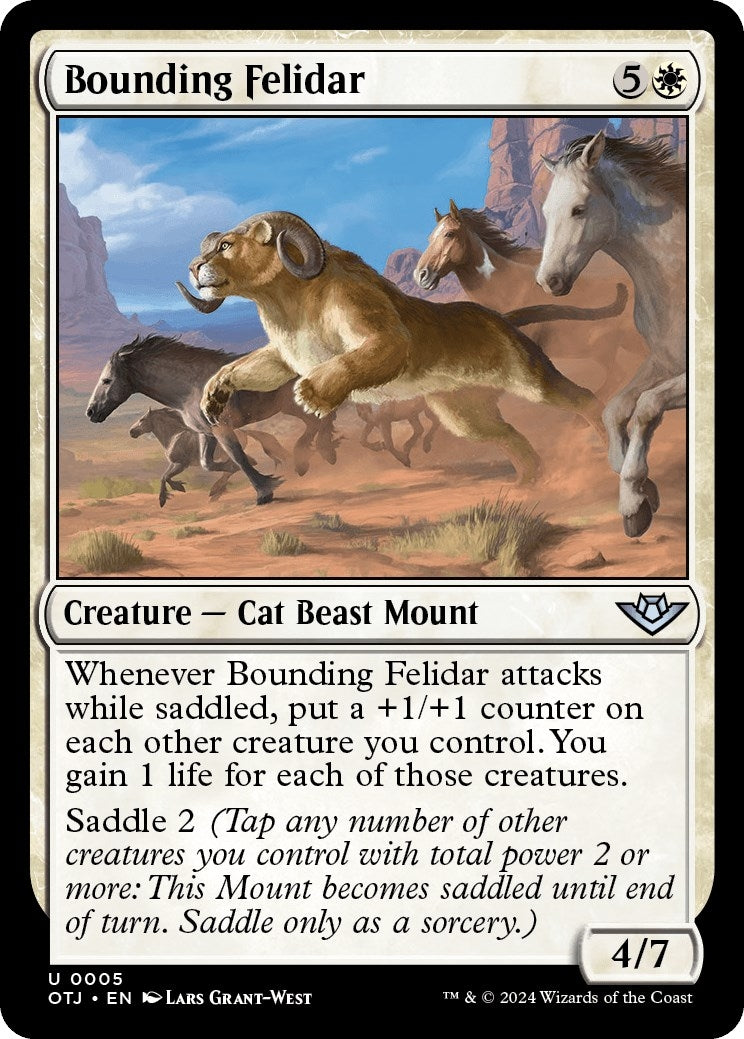 Image for Bounding Felidar (5) (OTJ) - Magic: The Gathering