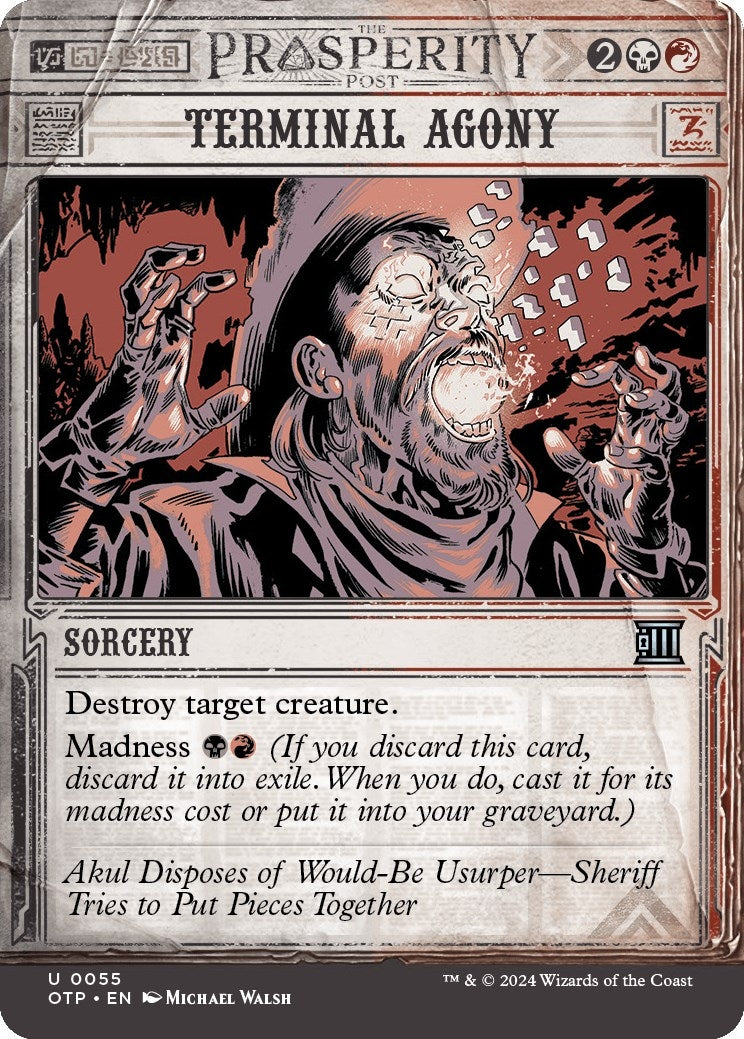 Image for Terminal Agony (55) (OTP) - Magic: The Gathering