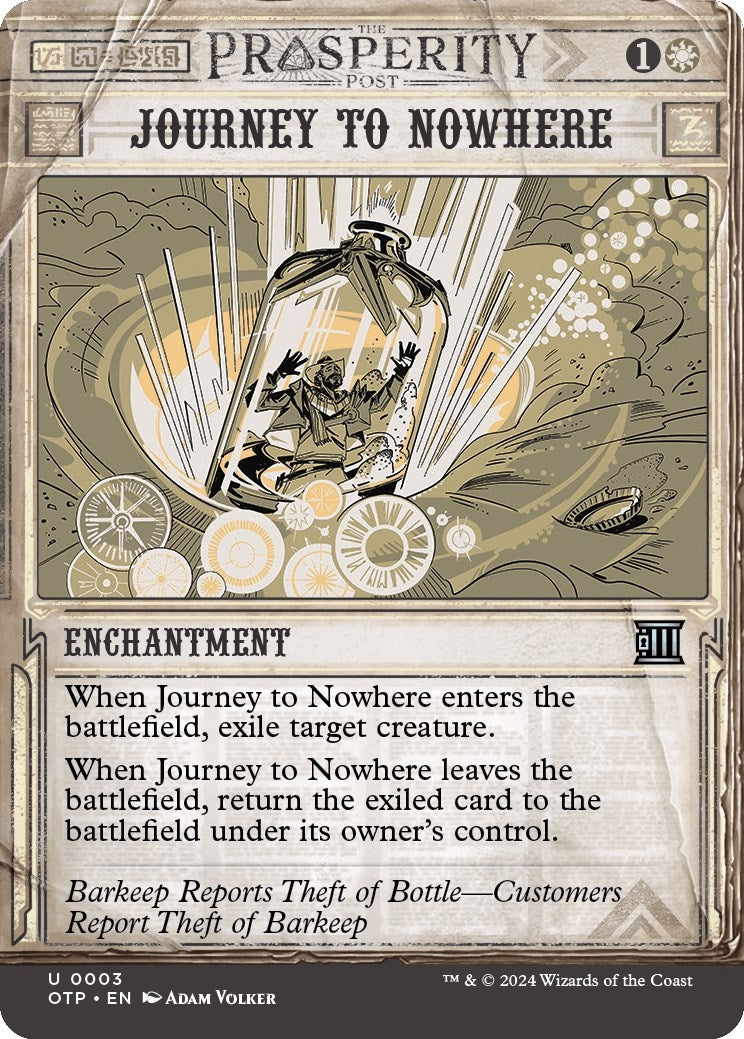 Image for Journey to Nowhere (3) (OTP) - Magic: The Gathering