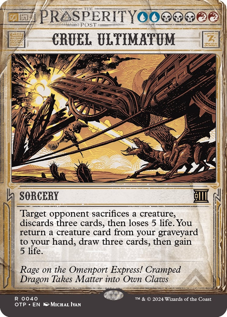 Image for Cruel Ultimatum (40) (OTP) - Magic: The Gathering