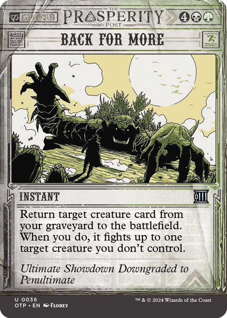 Image for Back for More (36) (OTP) - Magic: The Gathering