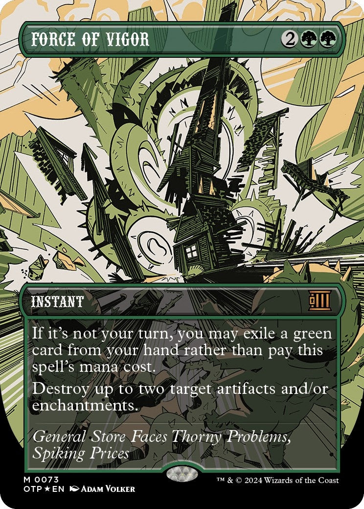 Image for Force of Vigor (Textured Foil) (73) (OTP) - Magic: The Gathering