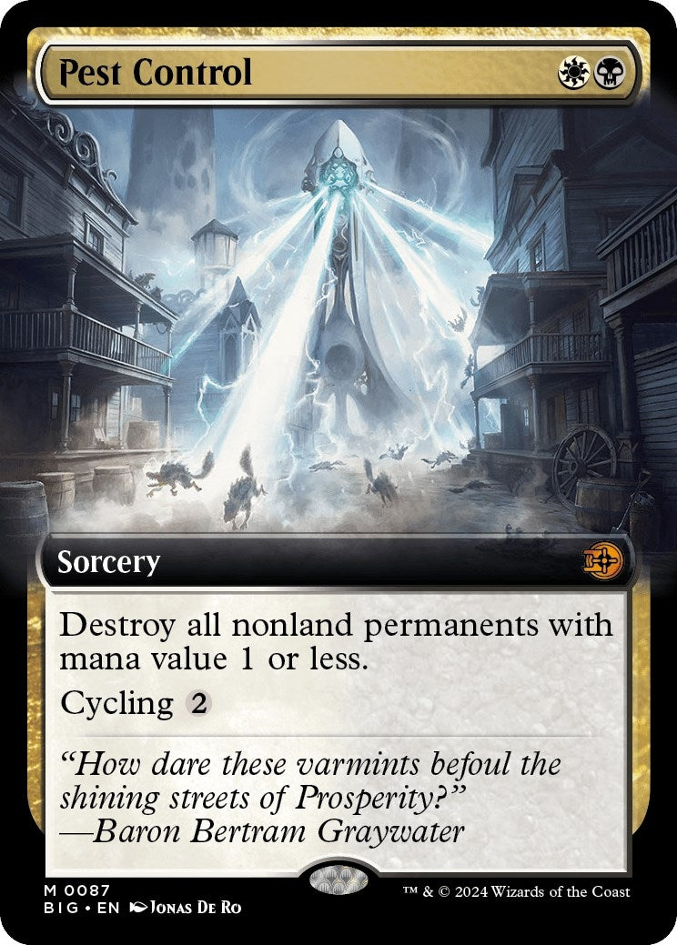 Image for Pest Control (Extended Art) (87) (BIG) - Magic: The Gathering