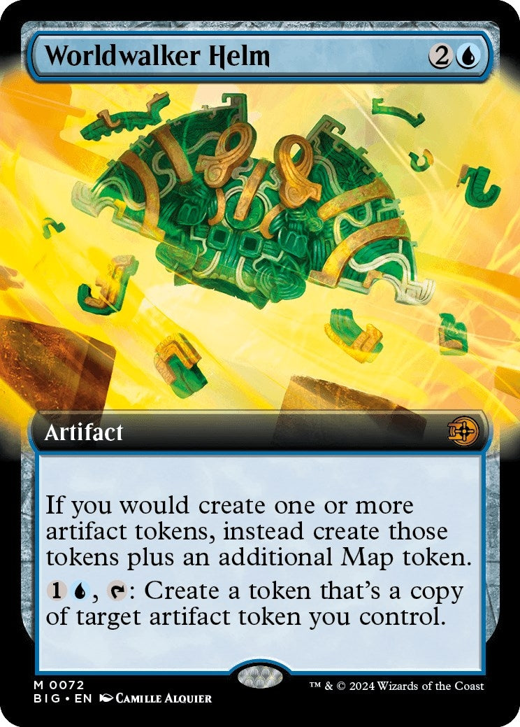Image for Worldwalker Helm (Extended Art) (72) (BIG) - Magic: The Gathering