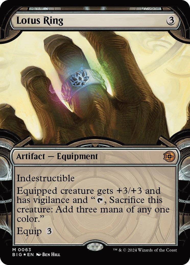 Image for Lotus Ring (Showcase) (Raised Foil) (63) (BIG) - Magic: The Gathering