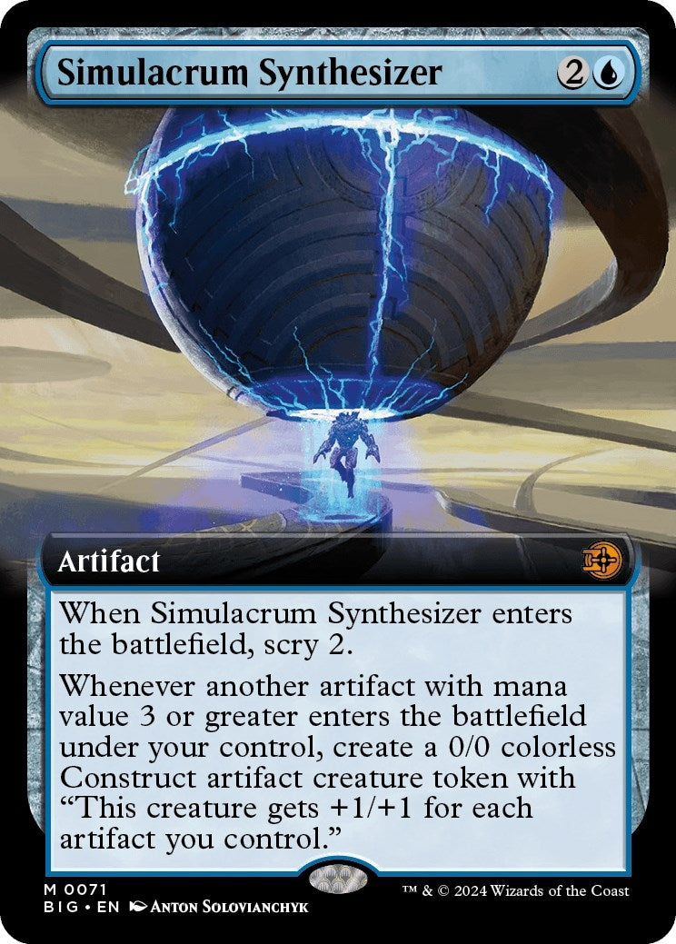 Image for Simulacrum Synthesizer (Extended Art) (71) (BIG) - Magic: The Gathering