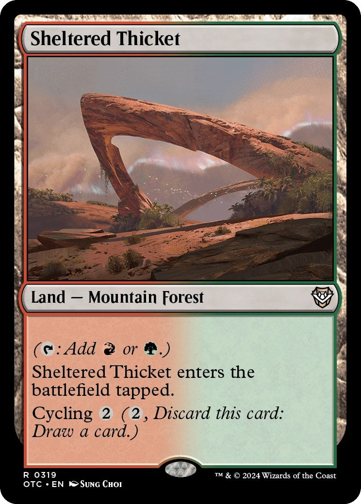 Image for Sheltered Thicket (319) (OTC) - Magic: The Gathering