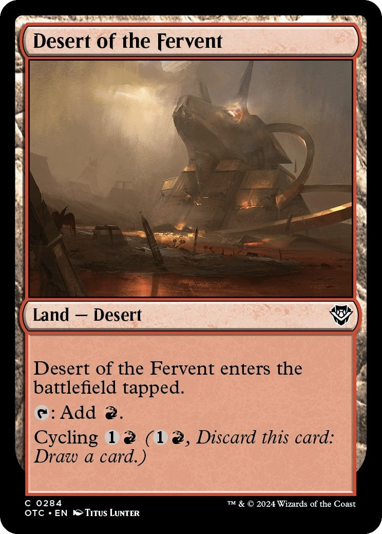 Image for Desert of the Fervent (284) (OTC) - Magic: The Gathering