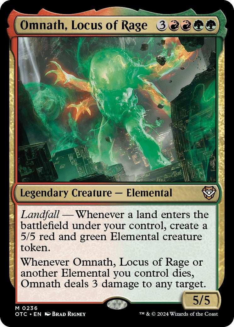 Image for Omnath, Locus of Rage (236) (OTC) - Magic: The Gathering