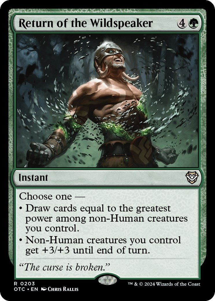 Image for Return of the Wildspeaker (203) (OTC) - Magic: The Gathering