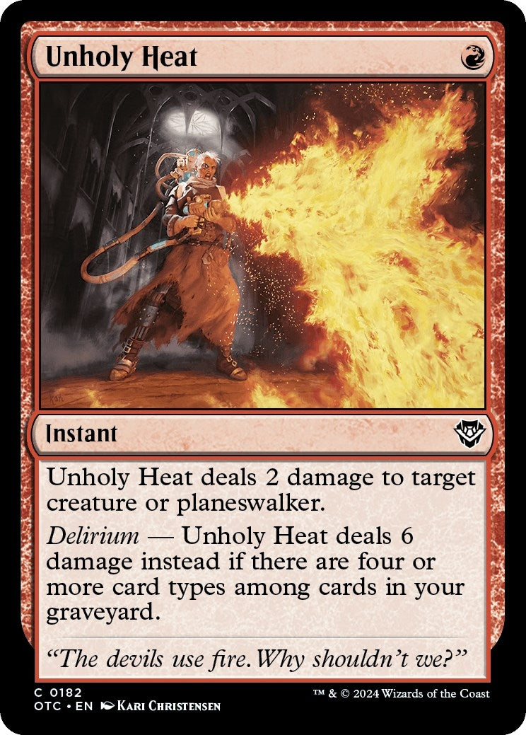 Image for Unholy Heat (182) (OTC) - Magic: The Gathering