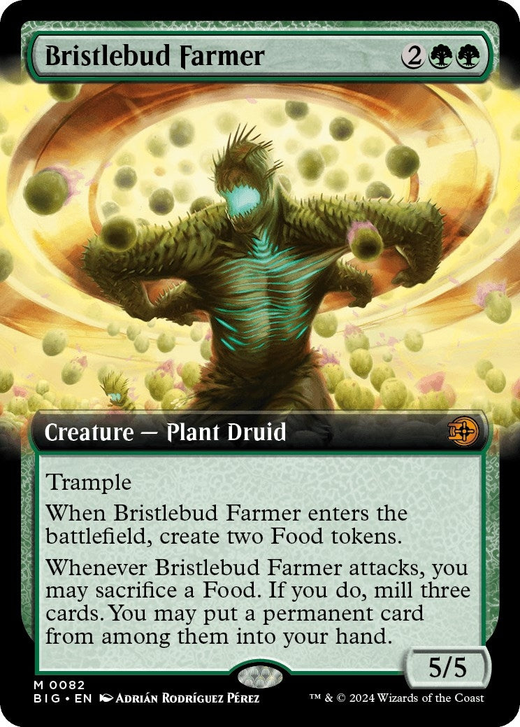 Image for Bristlebud Farmer (Extended Art) (82) (BIG) - Magic: The Gathering