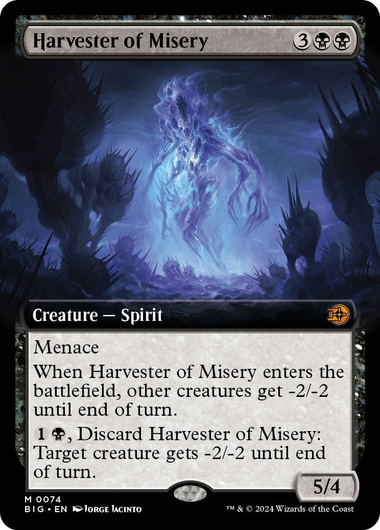 Image for Harvester of Misery (Extended Art) (74) (BIG) - Magic: The Gathering
