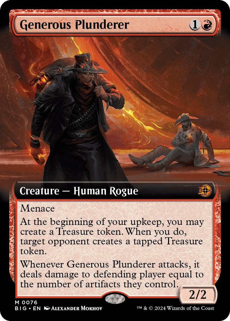 Image for Generous Plunderer (Extended Art) (76) (BIG) - Magic: The Gathering