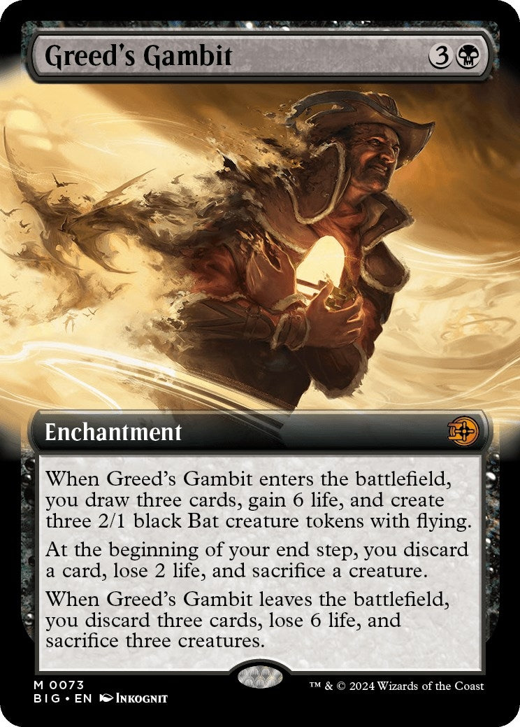 Image for Greed's Gambit (Extended Art) (73) (BIG) - Magic: The Gathering