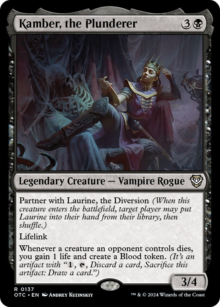 Image for Kamber, the Plunderer (137) (OTC) - Magic: The Gathering