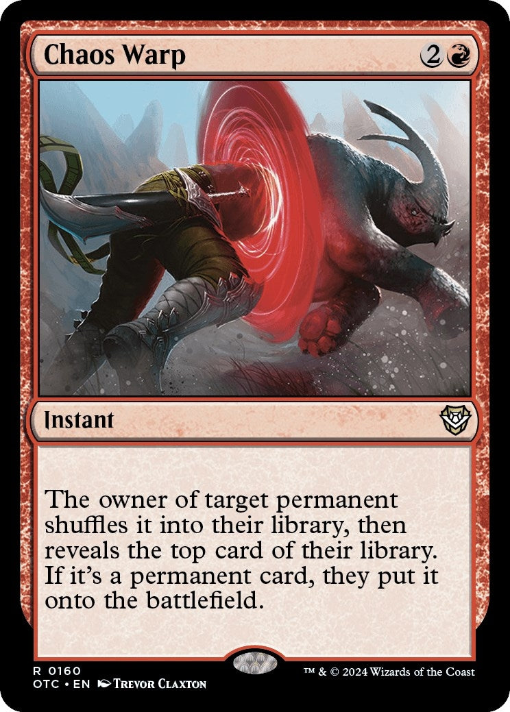 Image for Chaos Warp (160) (OTC) - Magic: The Gathering