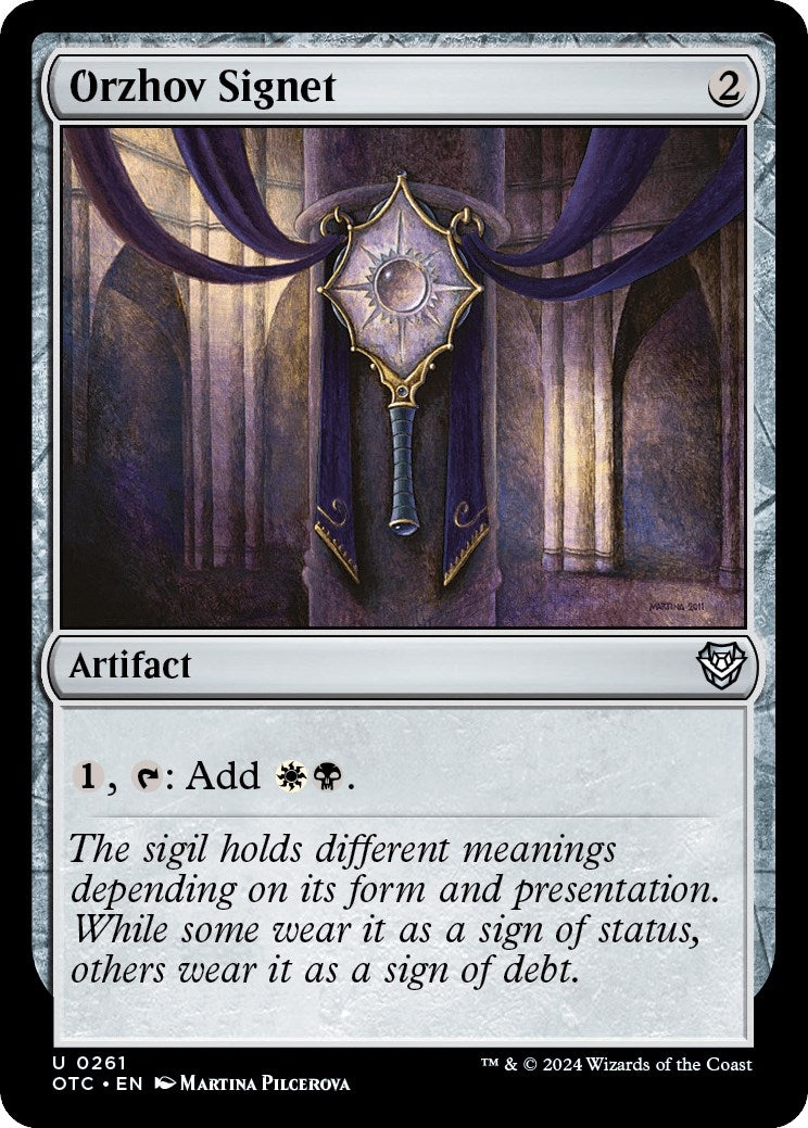 Image for Orzhov Signet (261) (OTC) - Magic: The Gathering