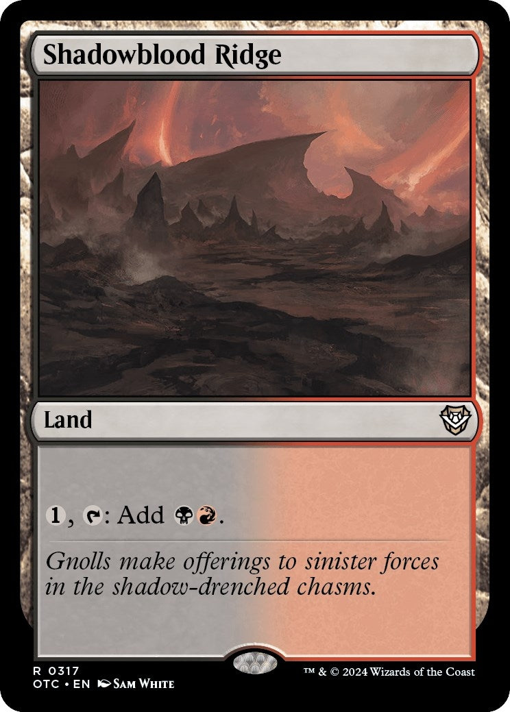 Image for Shadowblood Ridge (317) (OTC) - Magic: The Gathering