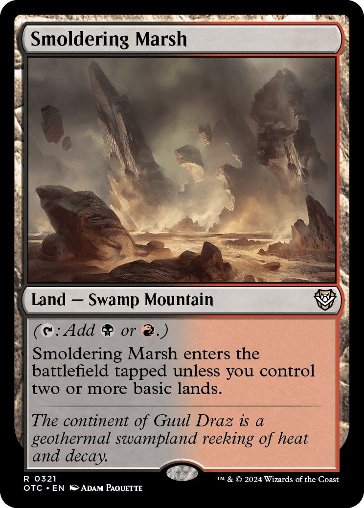 Image for Smoldering Marsh (321) (OTC) - Magic: The Gathering
