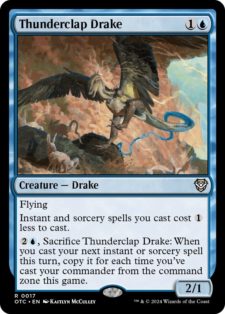 Image for Thunderclap Drake (17) (OTC) - Magic: The Gathering