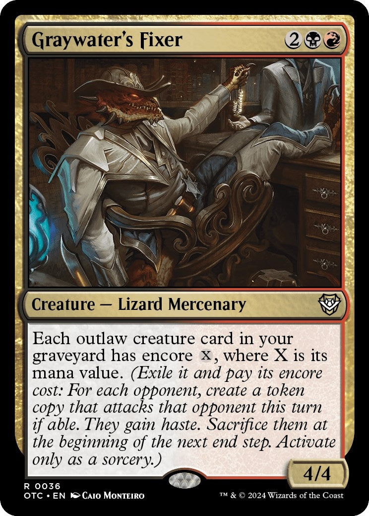 Image for Graywater's Fixer (36) (OTC) - Magic: The Gathering