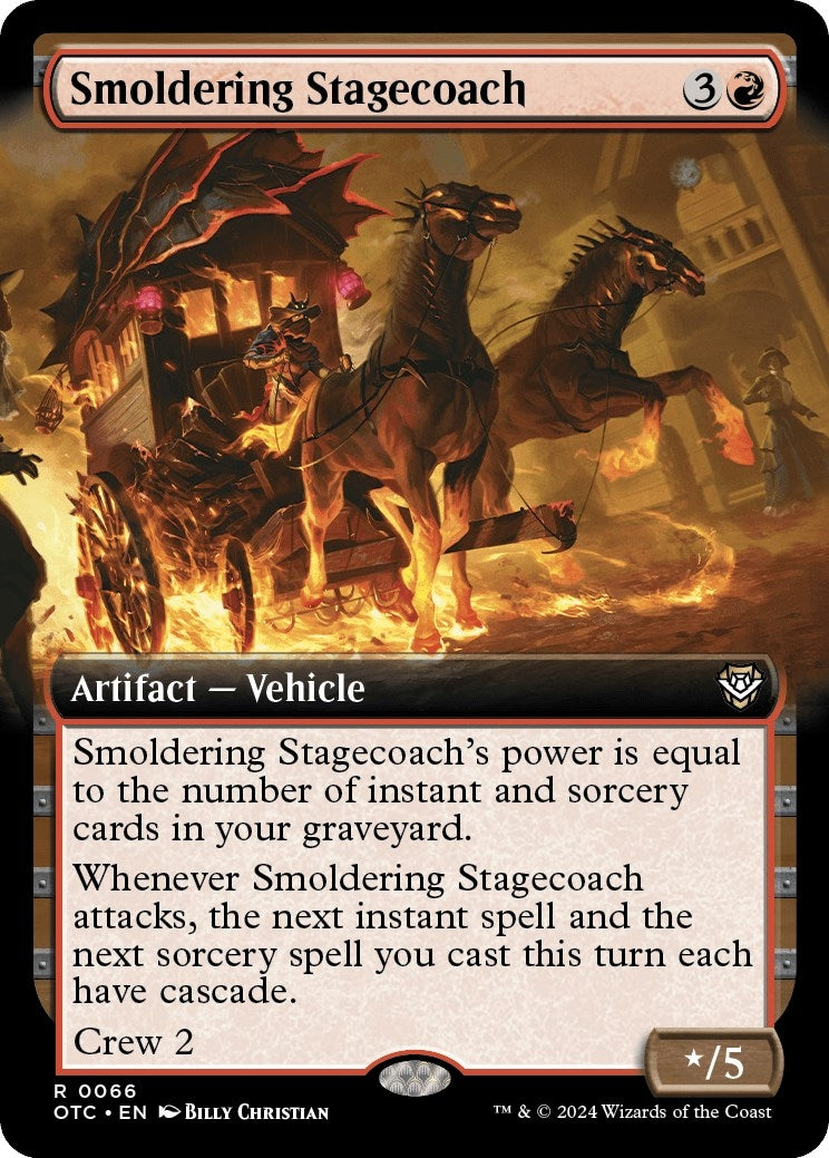 Image for Smoldering Stagecoach (Extended Art) (66) (OTC) - Magic: The Gathering
