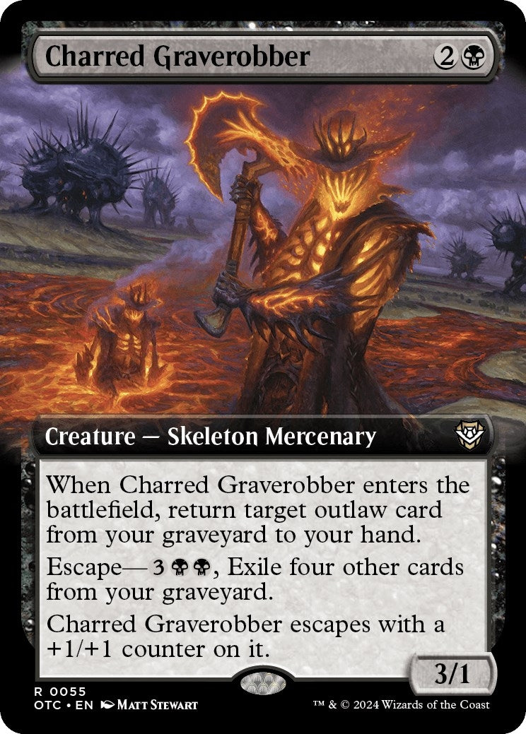 Image for Charred Graverobber (Extended Art) (55) (OTC) - Magic: The Gathering
