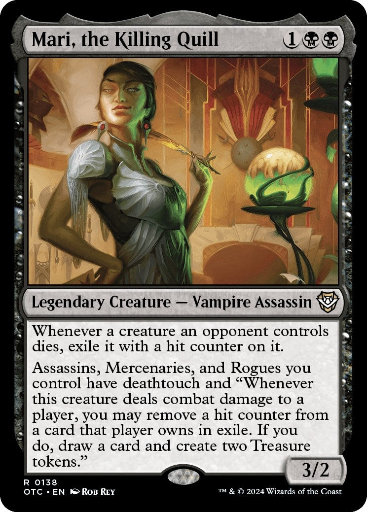 Image for Mari, the Killing Quill (138) (OTC) - Magic: The Gathering