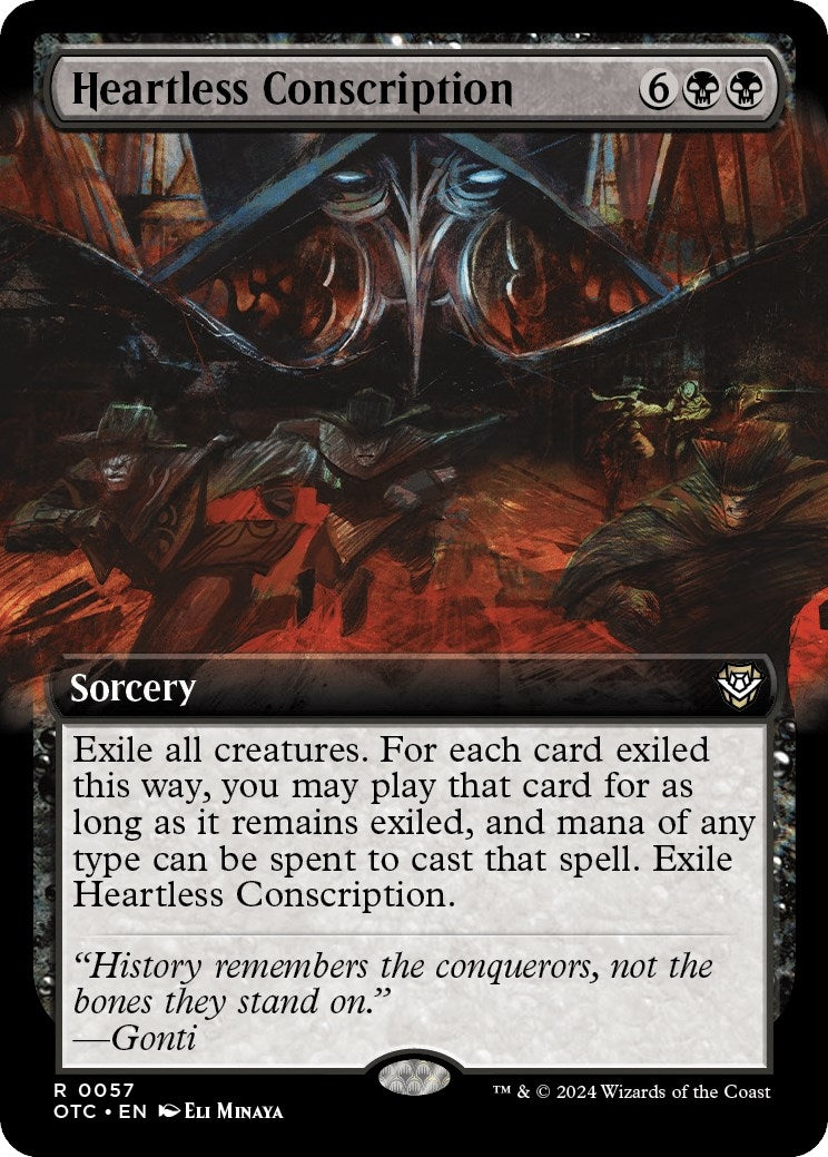 Image for Heartless Conscription (Extended Art) (57) (OTC) - Magic: The Gathering