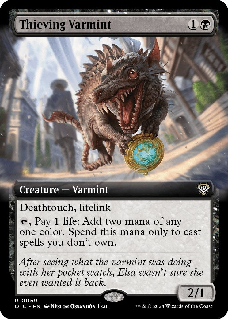 Image for Thieving Varmint (Extended Art) (59) (OTC) - Magic: The Gathering