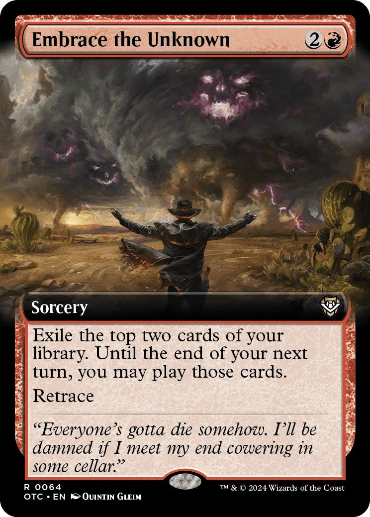 Image for Embrace the Unknown (Extended Art) (64) (OTC) - Magic: The Gathering