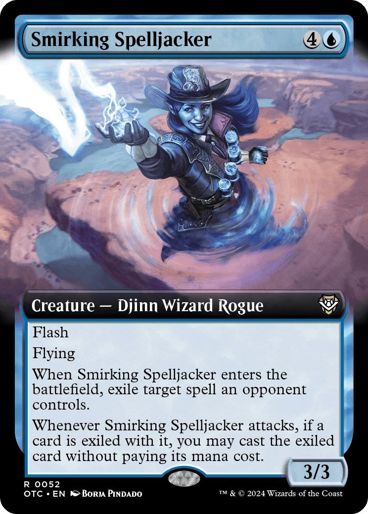 Image for Smirking Spelljacker (Extended Art) (52) (OTC) - Magic: The Gathering