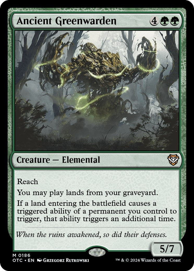 Image for Ancient Greenwarden (186) (OTC) - Magic: The Gathering