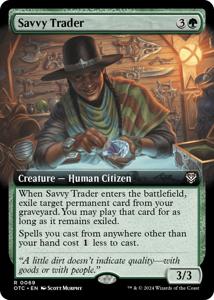 Image for Savvy Trader (Extended Art) (69) (OTC) - Magic: The Gathering