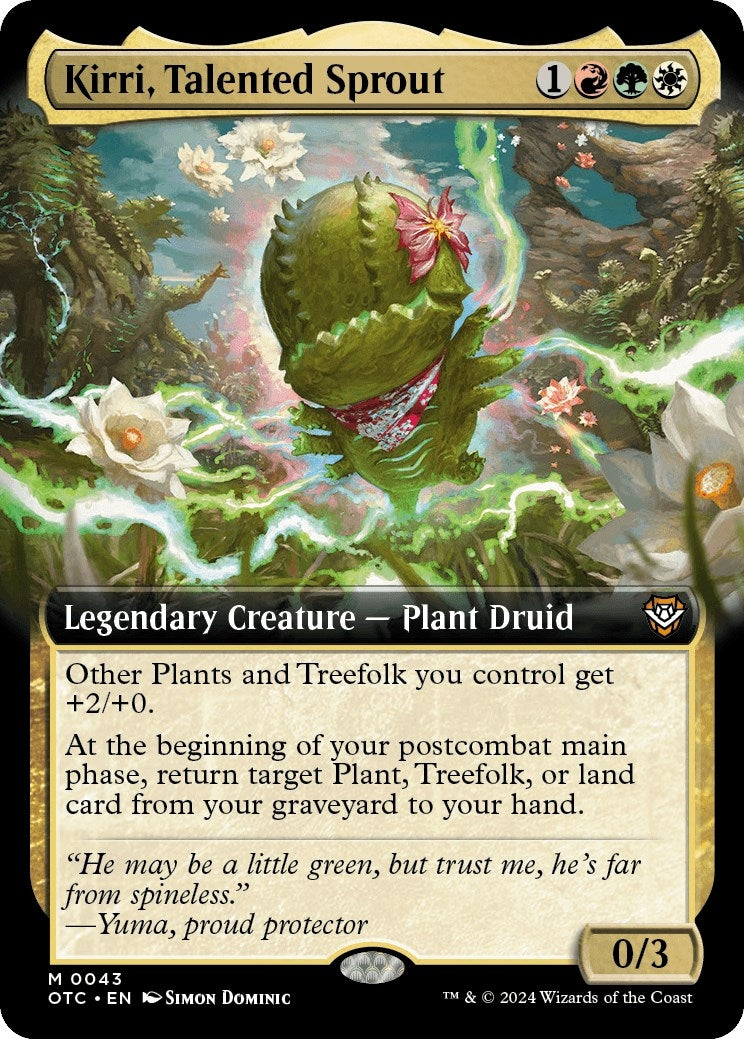 Image for Kirri, Talented Sprout (Extended Art) (43) (OTC) - Magic: The Gathering