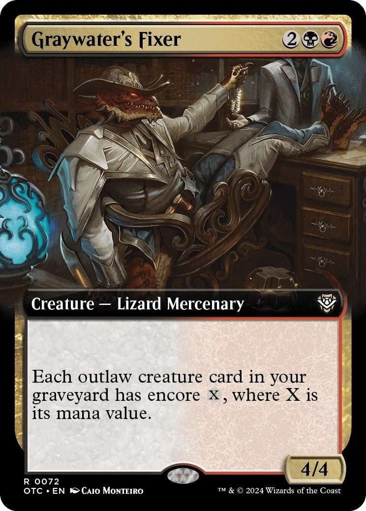 Image for Graywater's Fixer (Extended Art) (72) (OTC) - Magic: The Gathering